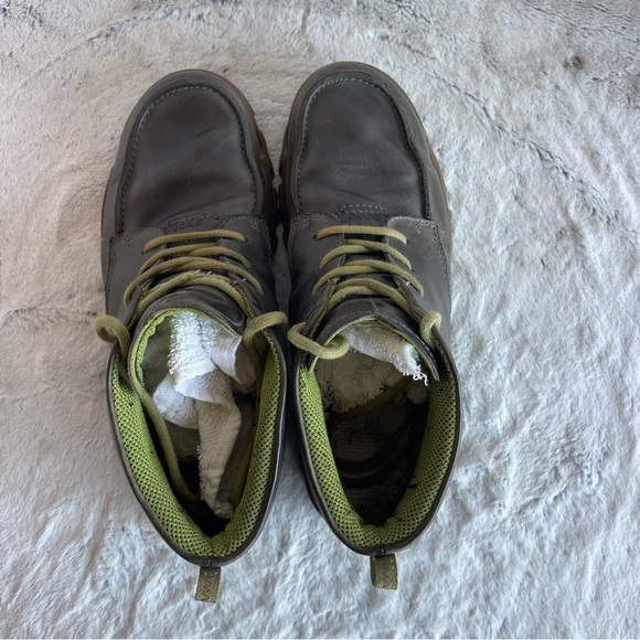 Ecco Stylish Green  Leather Men's Shoes 43 (10US) - Picture 6 of 14